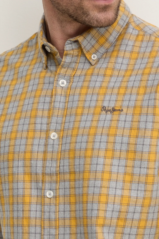 Pamučna košulja Pepe Jeans ARCHIE PM308812 zlatna SS25