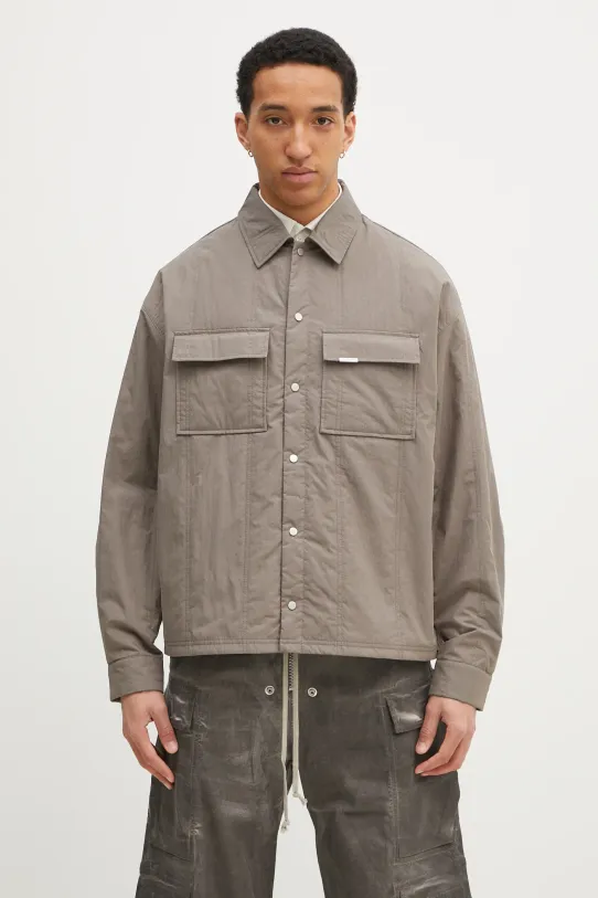 Represent geaca Quilted Overshirt fara gluga gri MLM2911.46