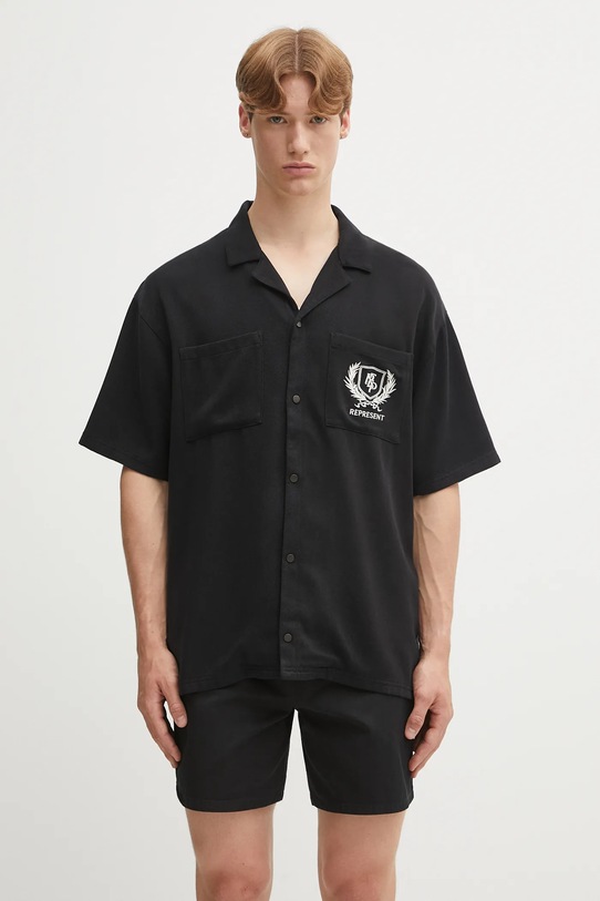 Odzież Represent koszula Crest Shirt MLM2971.01 czarny