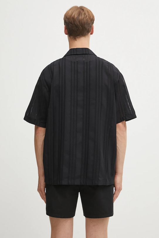 Odjeća Pamučna košulja Represent Embroidered Bowling Shirt MLM2967.01 crna