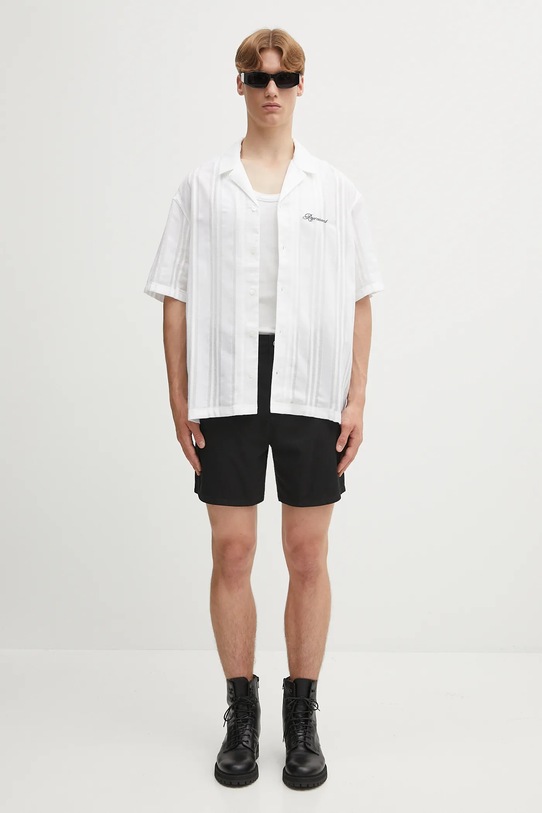 Represent koszula bawełniana Embroidered Bowling Shirt MLM2967.31 biały