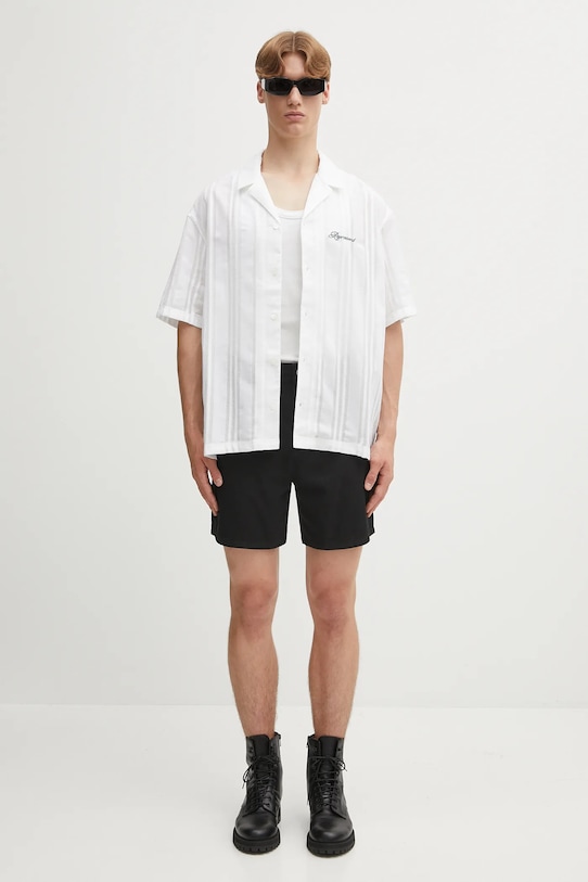 Bavlněná košile Represent Embroidered Bowling Shirt MLM2967.31 bílá