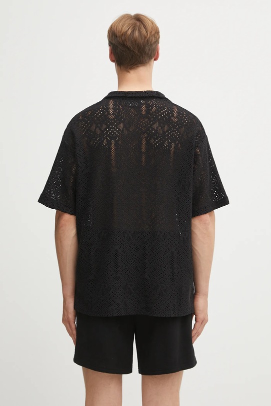 Odjeća Košulja Represent All Over Crochet Shirt MLM3837.01 crna