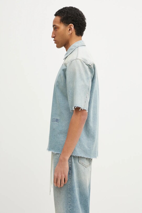 MM6 Maison Margiela koszula jeansowa SH0DR0006 niebieski SS25