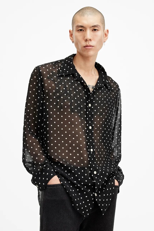 Srajca AllSaints SANGHA črna M105SB