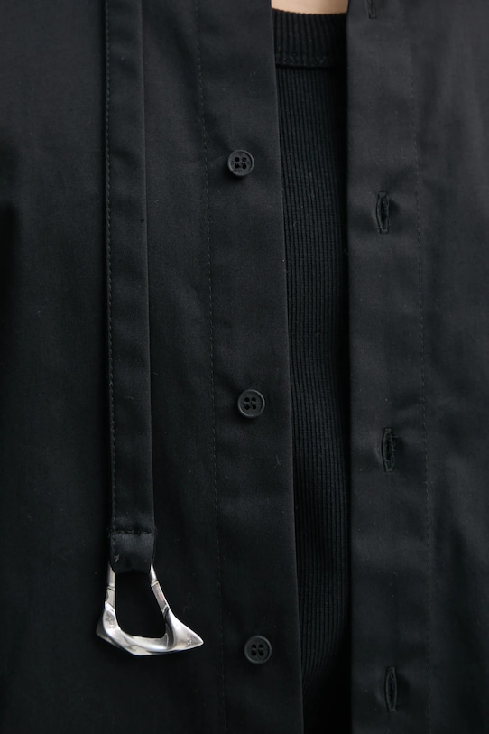 Heliot Emil wool shirt SS25.M.05.060.BLK01 black