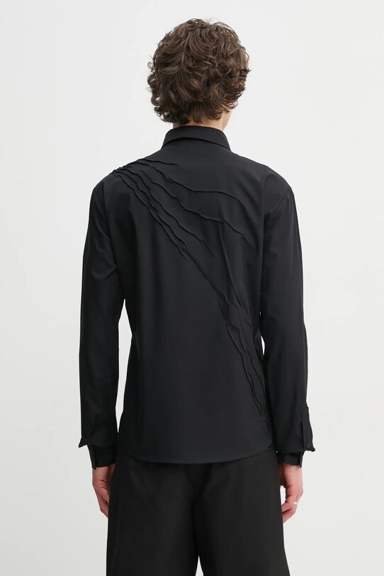 Одяг Бавовняна сорочка Heliot Emil SS25.M.05.061.BLK01 чорний