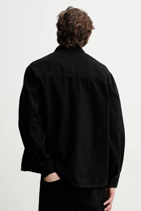 Одяг Джинсова сорочка Heliot Emil SS25.M.05.066.BLK01 чорний