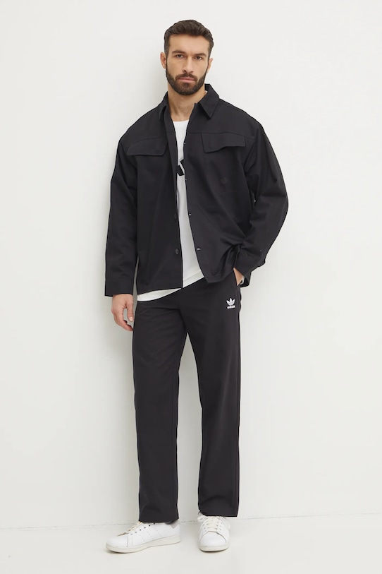 adidas Originals koszula bawełniana Essential JC9602 czarny SS25