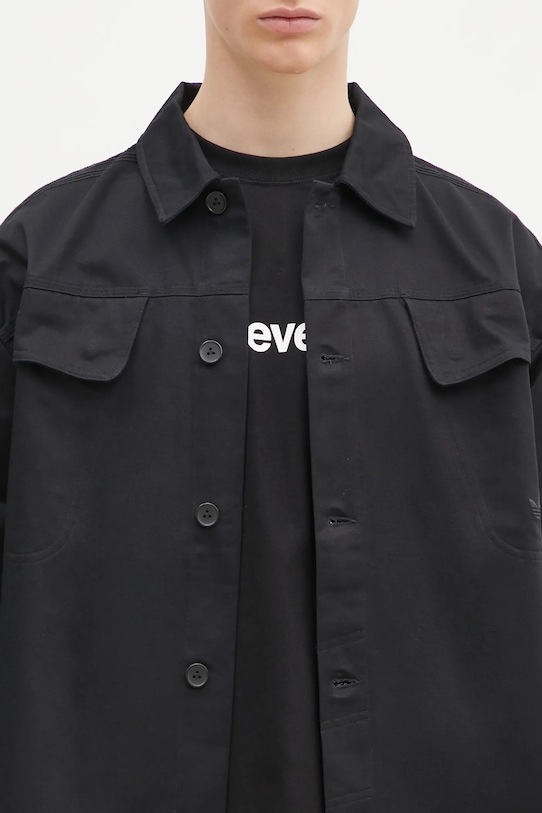 Pamučna košulja adidas Originals Essential crna JC9602