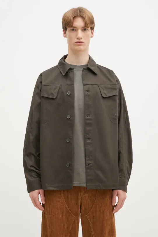 Bavlněná košile adidas Originals Premium Essentials Shirt regular zelená JD3343