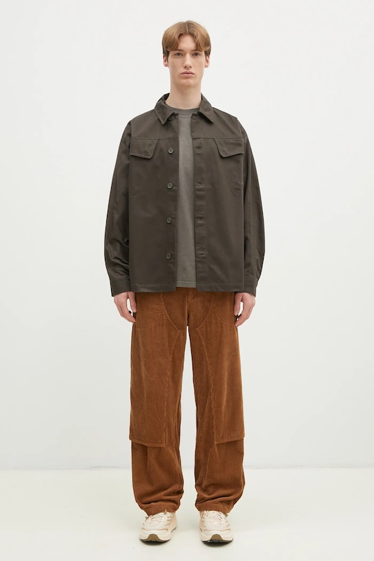 Bavlněná košile adidas Originals Premium Essentials Shirt JD3343 zelená