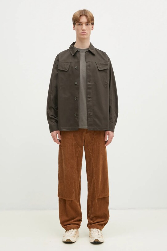 Bavlnená košeľa adidas Originals Premium Essentials Shirt JD3343 zelená