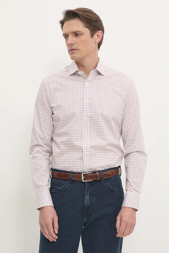 Рубашка Hackett London узор белый HM3010132