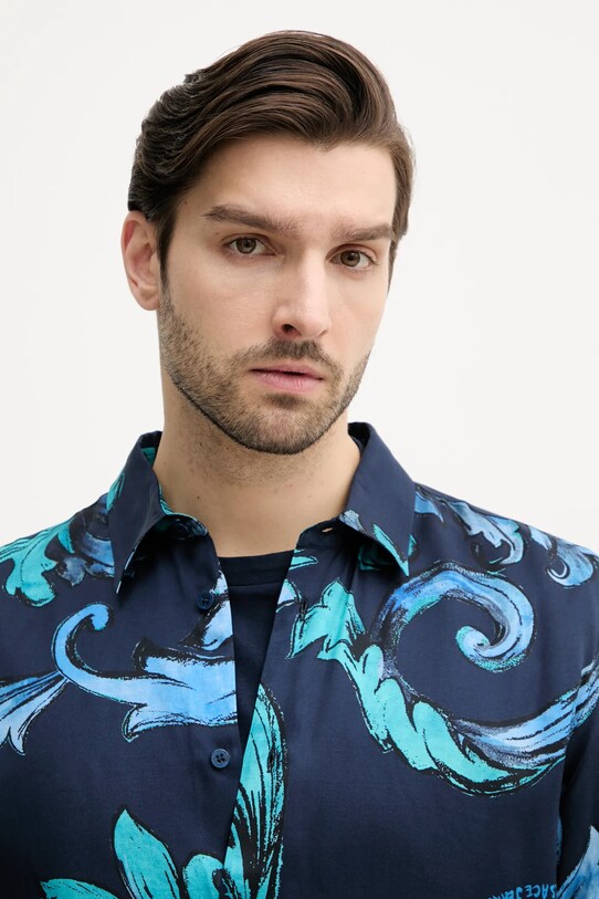 Košile Versace Jeans Couture námořnická modř 78GAL2R0.NS632