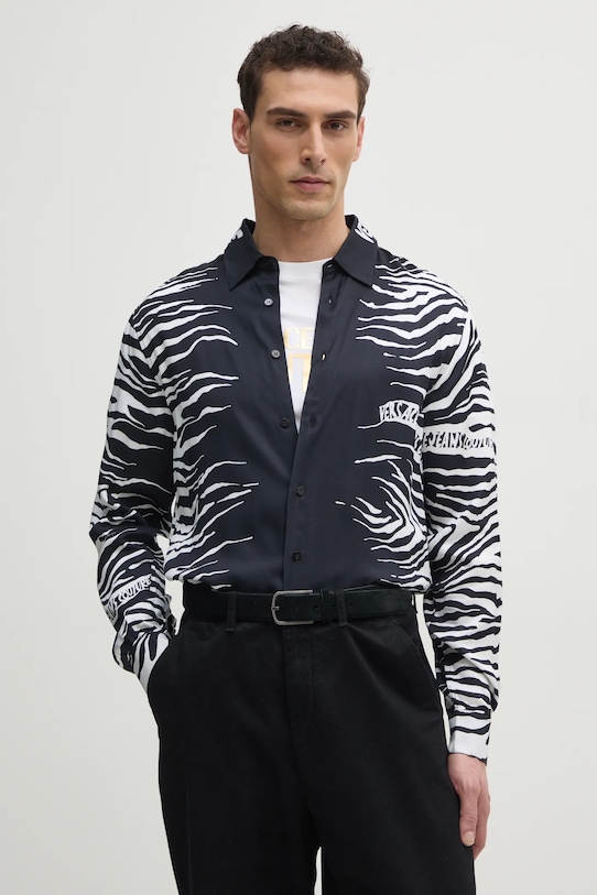 Рубашка Versace Jeans Couture узор чёрный 78GAL2RZ.NS619