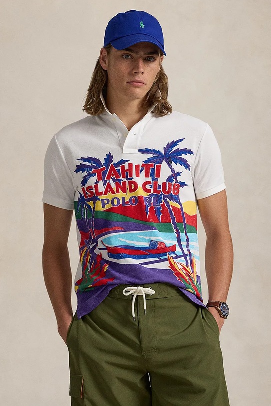 Polo Ralph Lauren polo bawełniane Polo Shirt nadruk multicolor 710958934