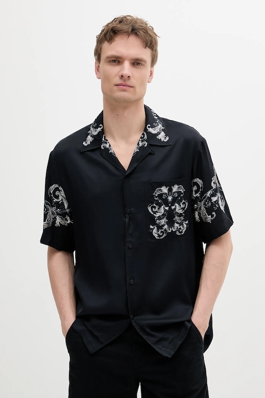 Oblečenie Košeľa Versace Jeans Couture 78GAL2BB.NS624 čierna