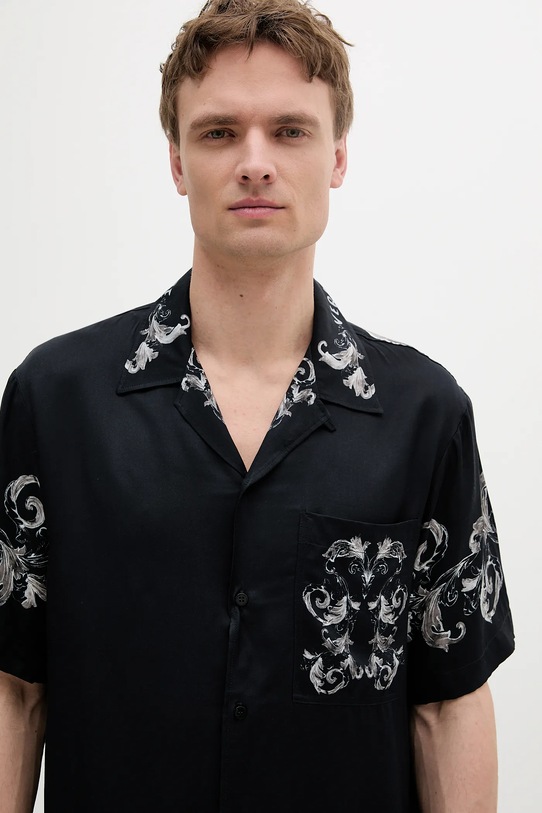 Košeľa Versace Jeans Couture čierna 78GAL2BB.NS624