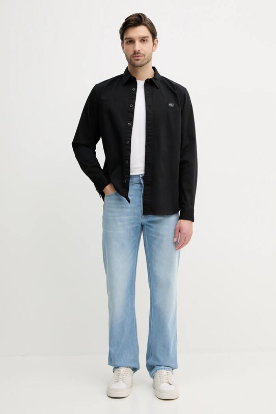 Košile Calvin Klein Jeans J30J327585 černá SS25