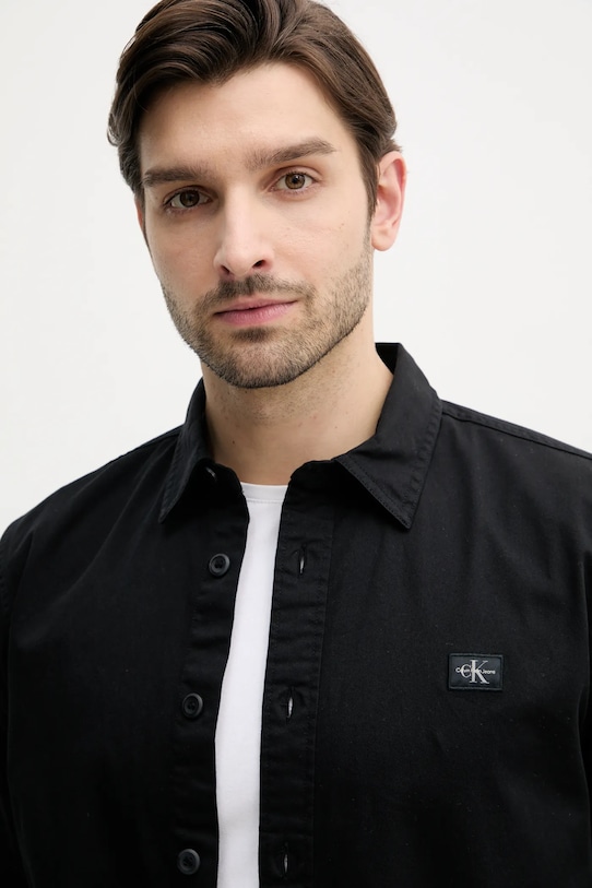 Košeľa Calvin Klein Jeans čierna J30J327585