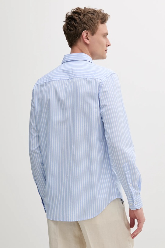 Îmbrăcăminte Sisley cămașă din bumbac 5MVUSQ04D albastru