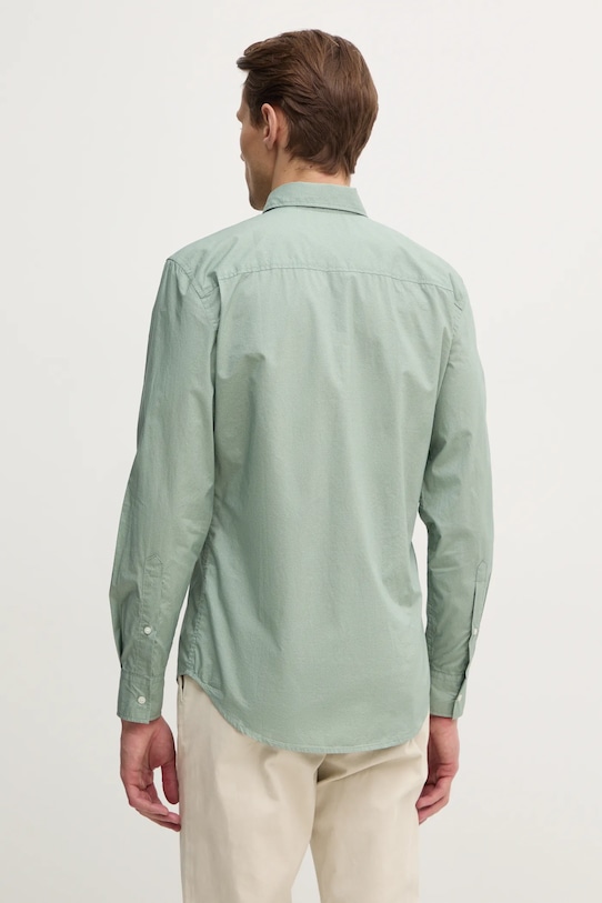 Sisley camasa din bumbac verde 5WNKSQ04I