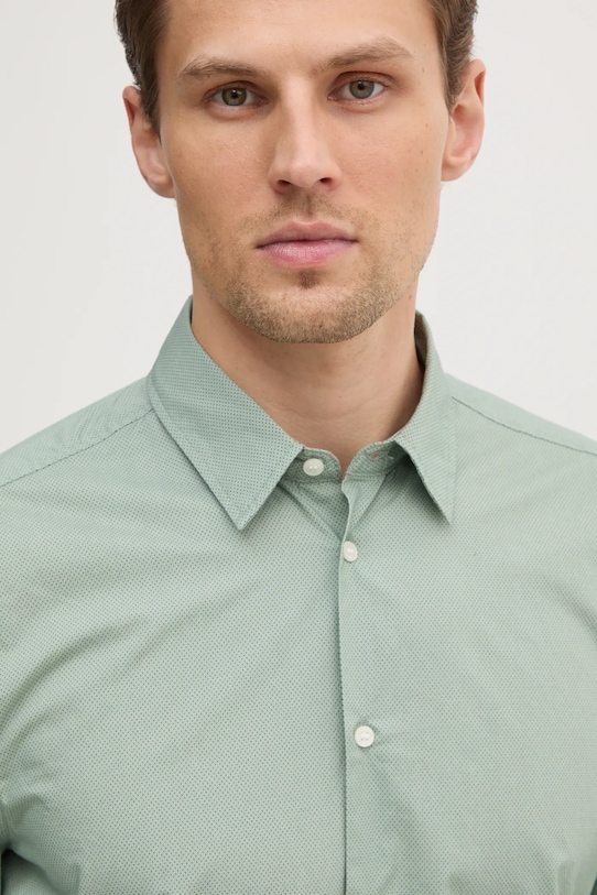 Sisley camasa din bumbac 5WNKSQ04I verde
