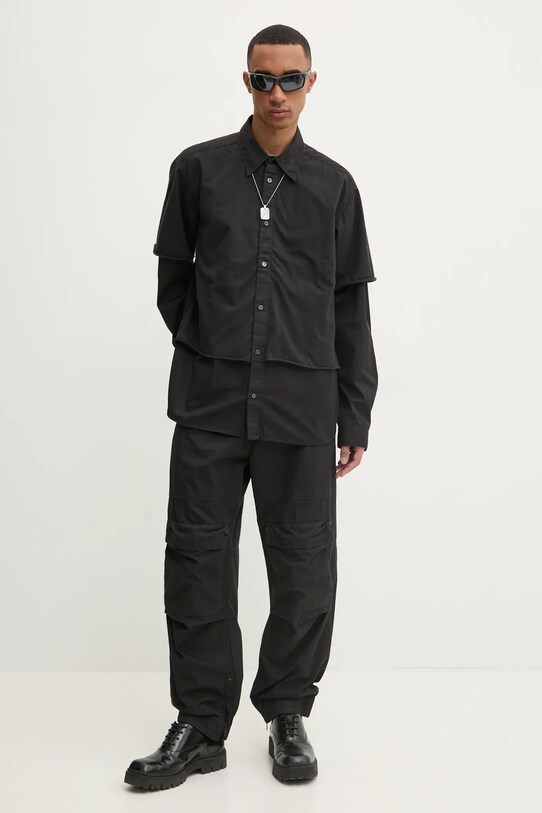 Рубашка Diesel S-GASTON-O SHIRT A16199.0KNAI чёрный SS25
