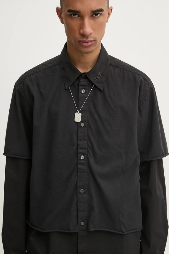 Diesel koszula S-GASTON-O SHIRT czarny A16199.0KNAI