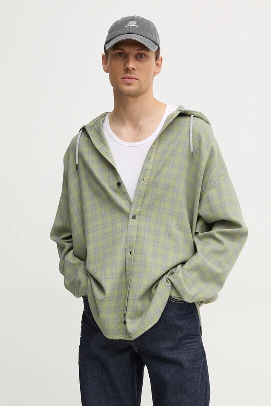 Рубашка Diesel S-DEWNY-HOOD-B SHIRT узор зелёный A16214.0TKAG
