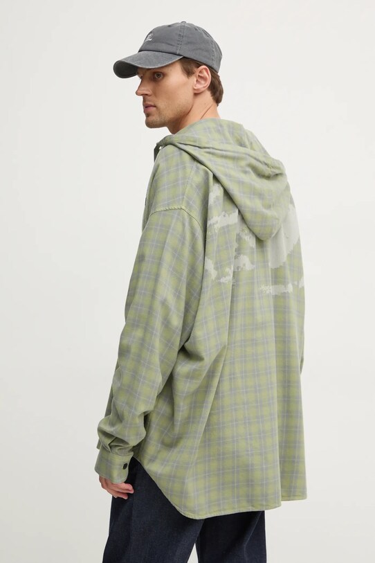 Одежда Рубашка Diesel S-DEWNY-HOOD-B SHIRT A16214.0TKAG зелёный
