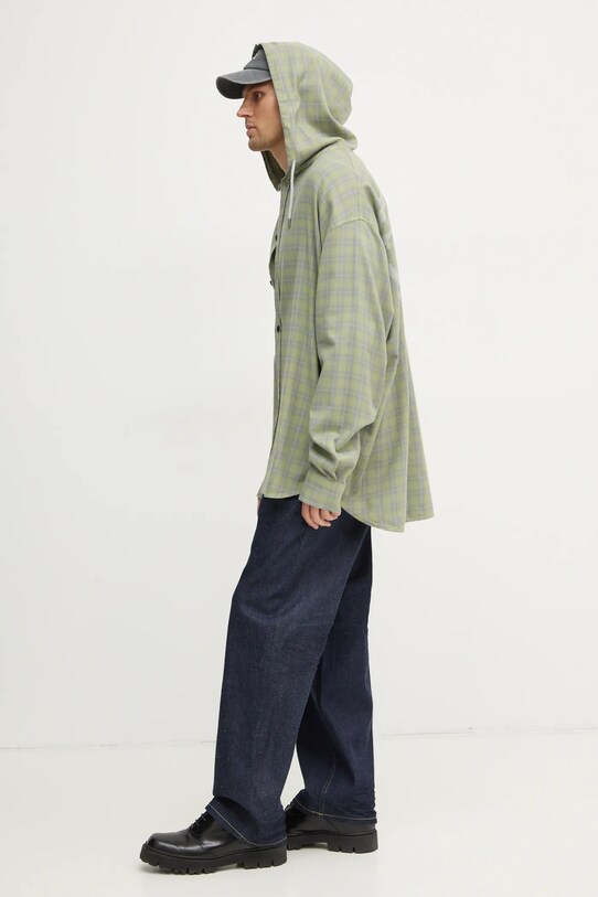 Diesel koszula S-DEWNY-HOOD-B SHIRT A16214.0TKAG zielony