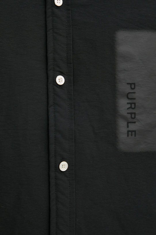 Bunda PURPLE BRAND SNAP FRONT SHIRT JACKET M3078.CNBB125 černá