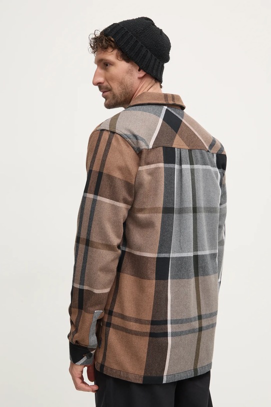 Bavlněná košile Barbour hnědá MOS0343TN65