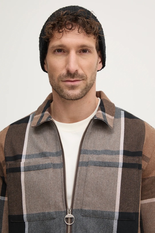 Bavlněná košile Barbour MOS0343TN65 hnědá