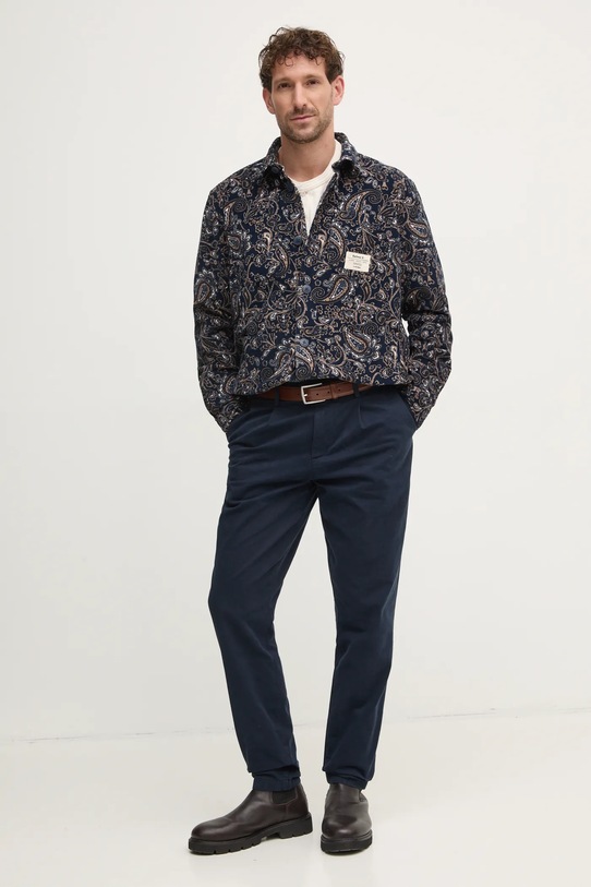 Одежда Вельветовая рубашка Barbour MOS0410NY91 тёмно-синий