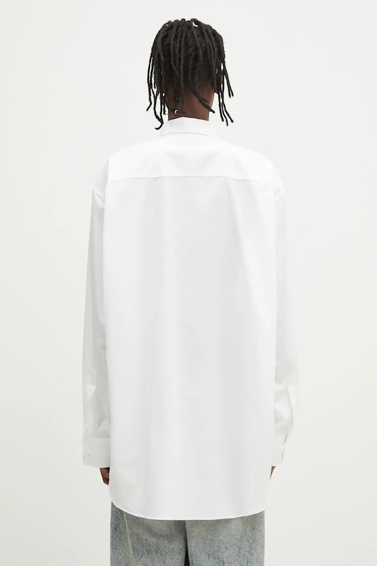 Odzież VETEMENTS koszula bawełniana Monogram Classic UA66SH400W biały