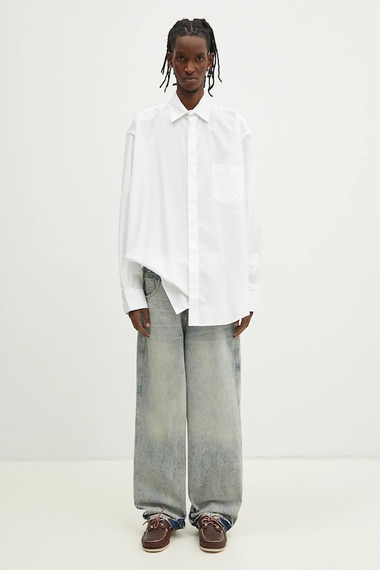 VETEMENTS koszula bawełniana Monogram Classic biały UA66SH400W