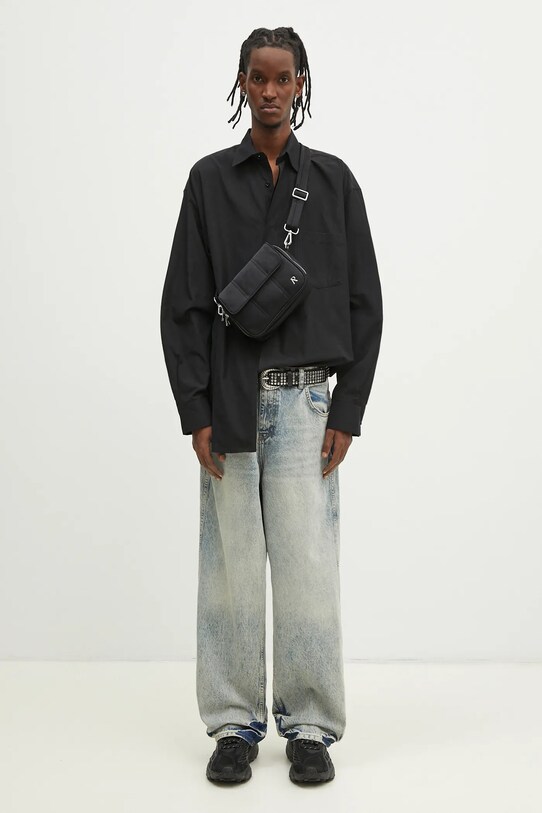 VETEMENTS cotton shirt Monogram Classic black UA66SH400B