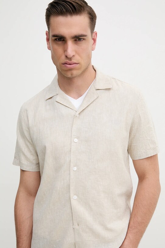 Lindbergh koszula beżowy 30.203319.LT.STONE
