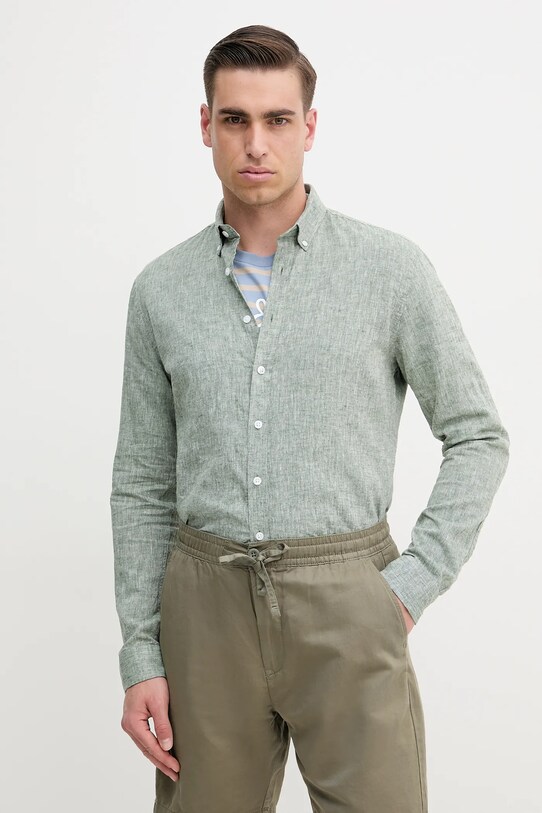 Lindbergh koszula klasyczny zielony 30.203344.ARMY