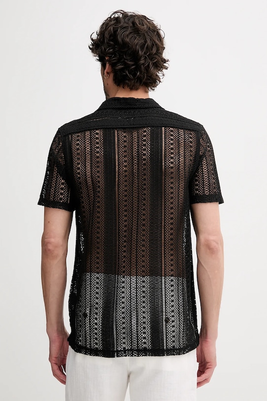 Odzież Lindbergh koszula 30.203727.BLACK czarny