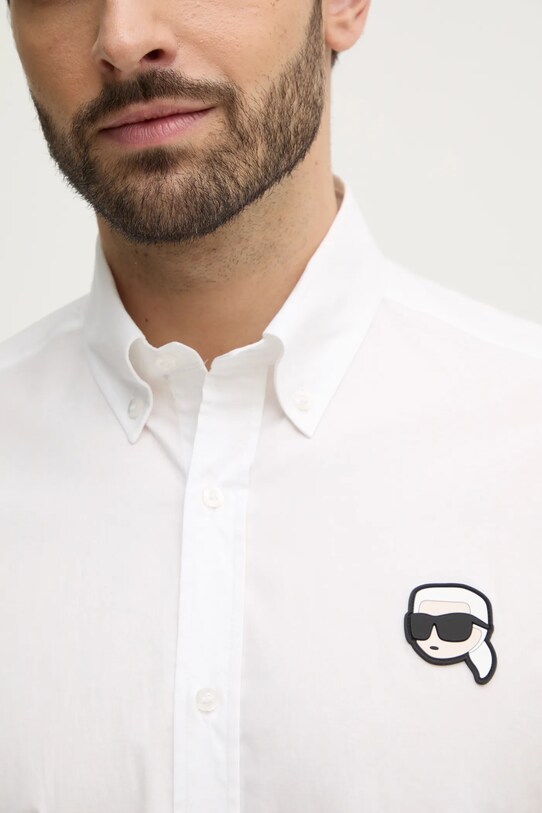Karl Lagerfeld camasa 551671.605911 alb SS25