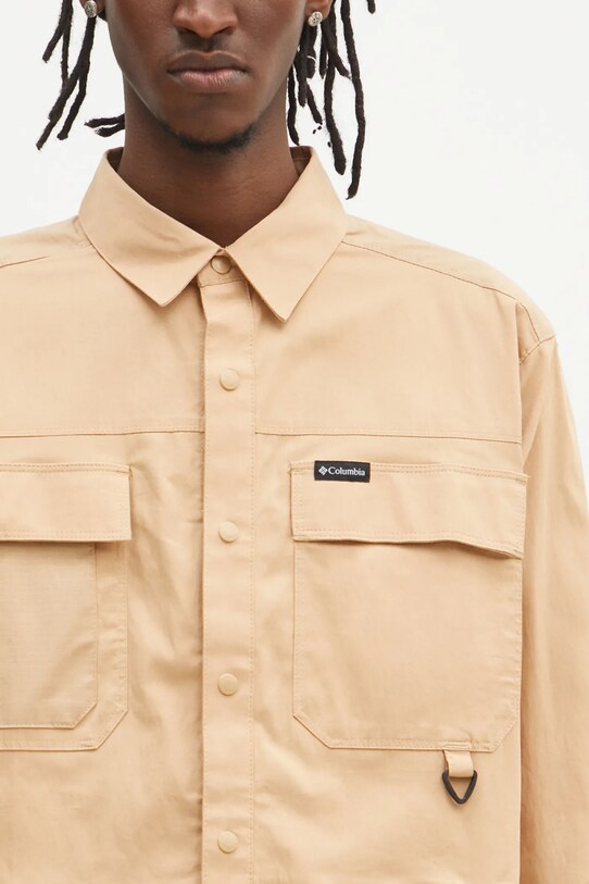 Košulja Columbia Landroamer Twill smeđa 2120581