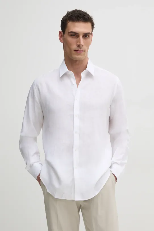 Karl Lagerfeld camasa de in lung alb 552667.605000