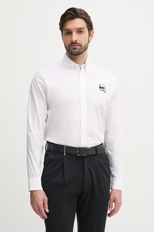 Karl Lagerfeld camasa lung alb 552671.605911