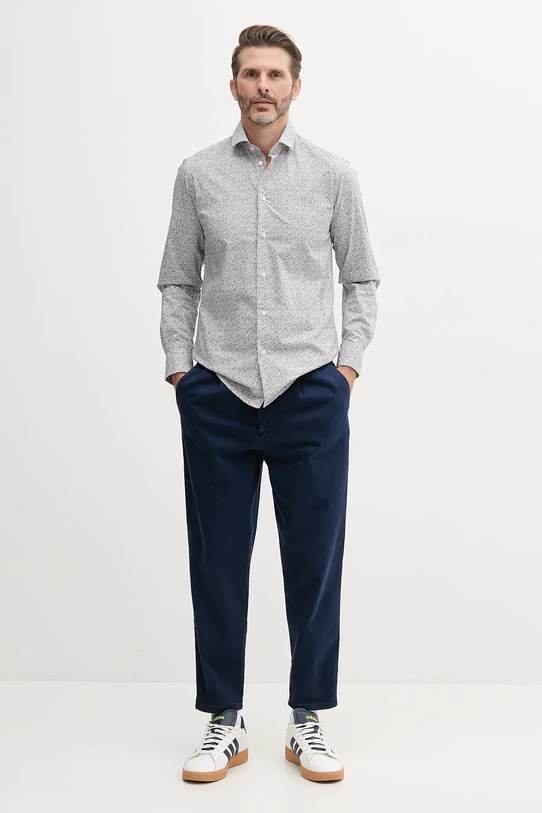 Bavlnená košeľa United Colors of Benetton 56UAUQ05W biela SS25