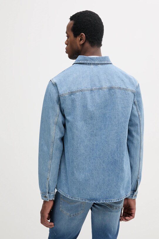 Îmbrăcăminte United Colors of Benetton cămașă din denim 5PJYUQ05I albastru