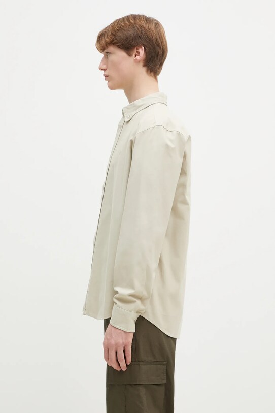 Bavlnená košeľa Carhartt WIP Longsleeve Bolton Shirt I030238.2LPGD béžová SS25